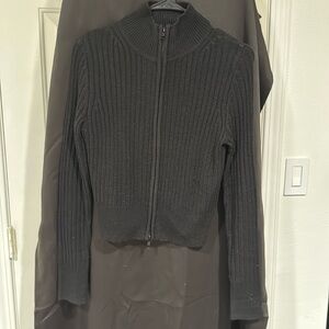 BLACK KNITWEAR SWEATER